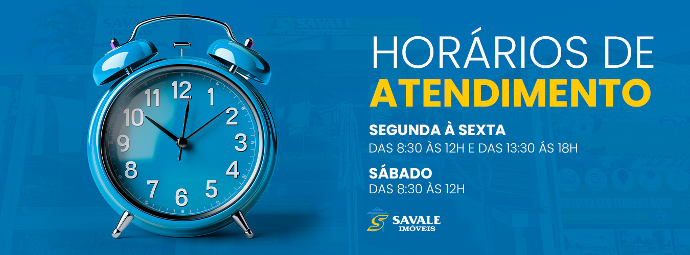Banner Savale Horário de Atendimento